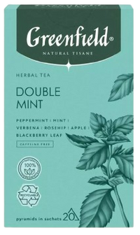 Greenfield Natural Tisane Herbal Tea Double Mint