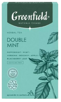 Greenfield Natural Tisane Herbal Tea Double Mint