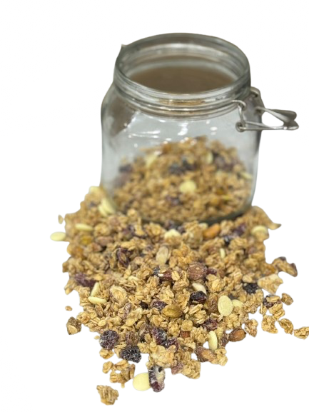Homemade Granola with White Chocolate