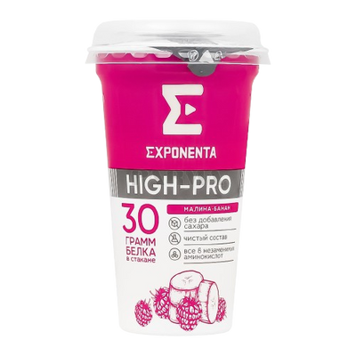 Exponenta Fermented Milk Drink Raspberry-Banana Fat -Free