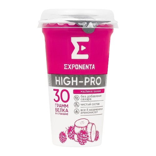 Exponenta Fermented Milk Drink Raspberry-Banana Fat -Free