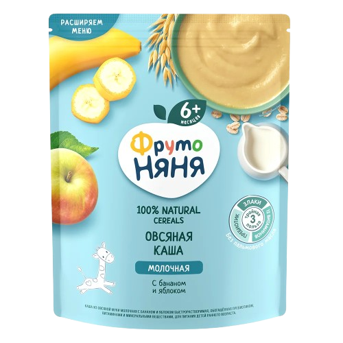 Fruto Nanny Oatmeal Milk Porridge Banana & Apple