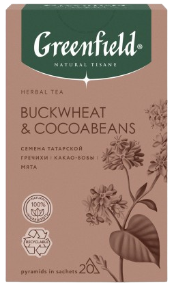 Greenfield Herbal Tea Natural Tisane Buckwheat & Cocoabeans
