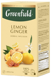GREENFIELD lemon Ginger Herbalinfusion