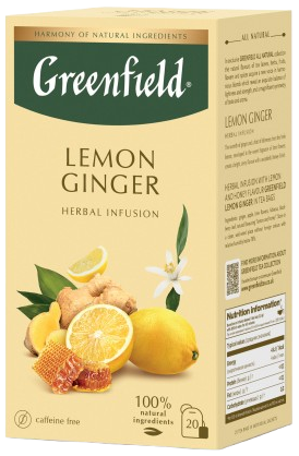 GREENFIELD lemon Ginger Herbalinfusion