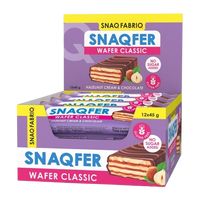 SF SNAQFER Hazelnut Cream and Belgian Chocolate box 12 pcs