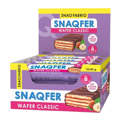 SF SNAQFER Hazelnut Cream and Belgian Chocolate box 12 pcs