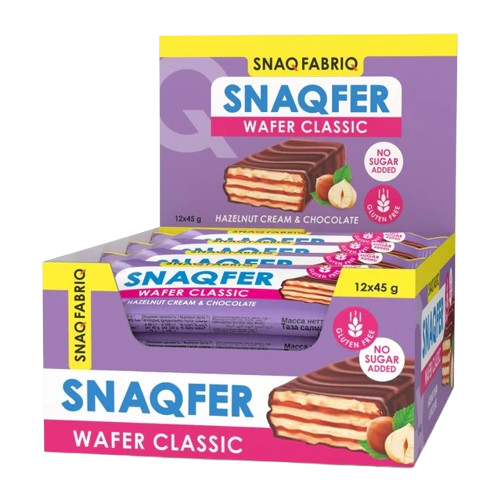SF SNAQFER Hazelnut Cream and Belgian Chocolate box 12 pcs