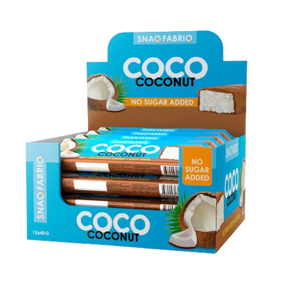 SNAQ FABRIQ Glazed bar  Coconut box 12 pcs