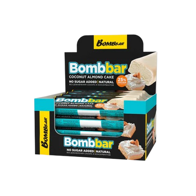 BOMBBAR Glazed bar Coconut Almond Cake 12 pc