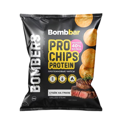 Bombbar Protein Chips "Grilled steak"