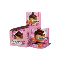CHIKAPIE Strawberry cookie with buttercream filling box 9 pcs