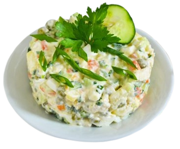 Wellty Olivier with chicken