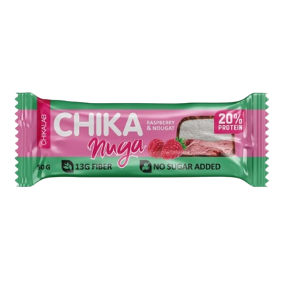 CHIKALAB Glazed Bar Nougat with Raspberry
