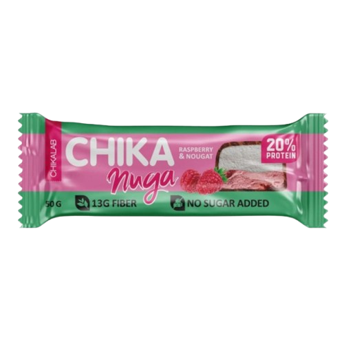 CHIKALAB Glazed Bar Nougat with Raspberry