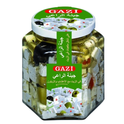 Gazi Soft Cheese Cubes in Oil wit Herbs & olives