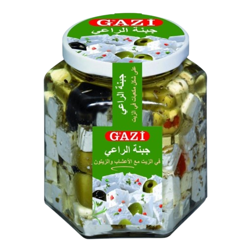 Gazi Soft Cheese Cubes in Oil wit Herbs & olives