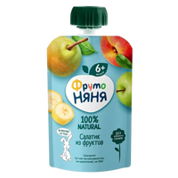 Fruto Nanny Fruit Puree Apple Banana Pear Peach Fruit Salad