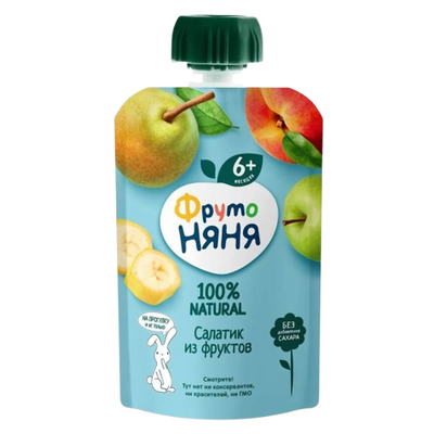 Fruto Nanny Fruit Puree Apple Banana Pear Peach Fruit Salad