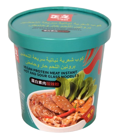 Vegan Protein Meat Instant Hot and Sour Glass Noodles