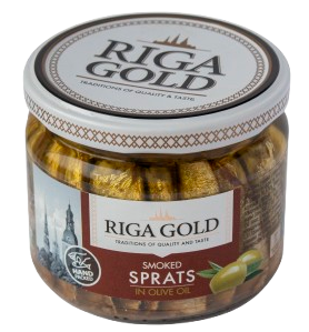 RIGA GOLD SMOKED SPRATS IN OLIVE OIL
