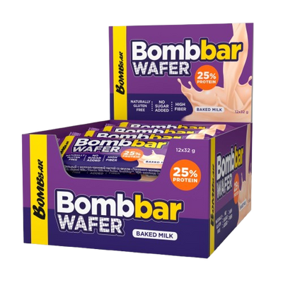 Bombbar Wafer Bar Baked Milk box 12 pcs