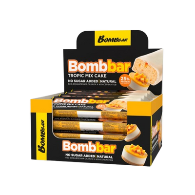 BOMBBAR Glazed bar Tropic mix Cake 12 pc