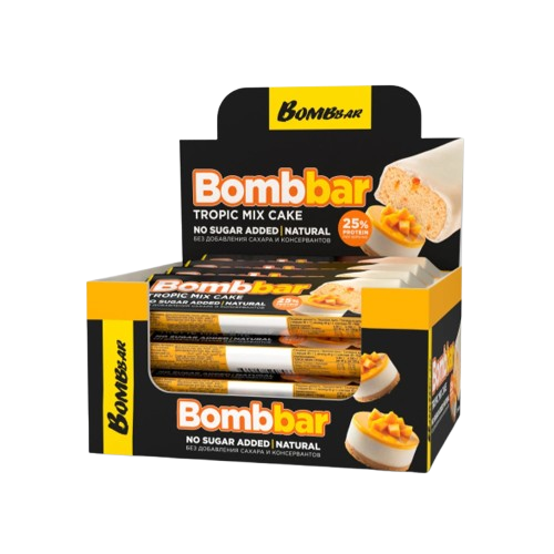 BOMBBAR Glazed bar Tropic mix Cake 12 pc