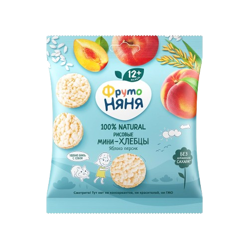 Fruto Nanny Rice Cakes Apple Peach