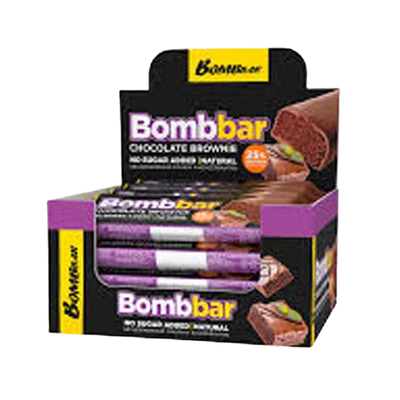 BOMBBAR Glazed bar Chocolate brownie 12 pc