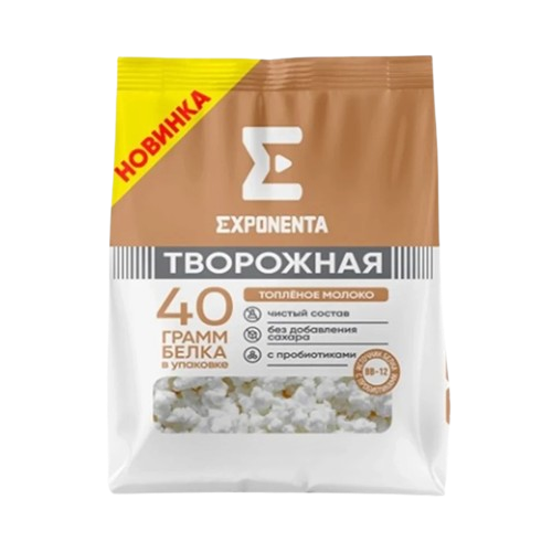 Exponenta Cottage Cheese Baked Milk Fat - Free