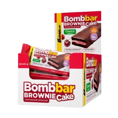 BOMBBAR Brownie Cake Cherry 12 pc