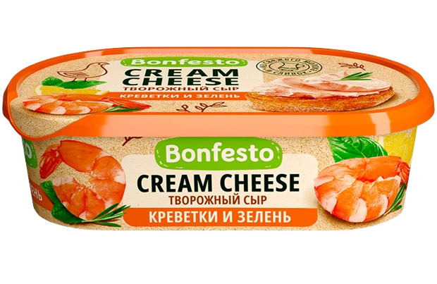 Bonfesto Cream Cheese Shrimps & Greens 65% FAT