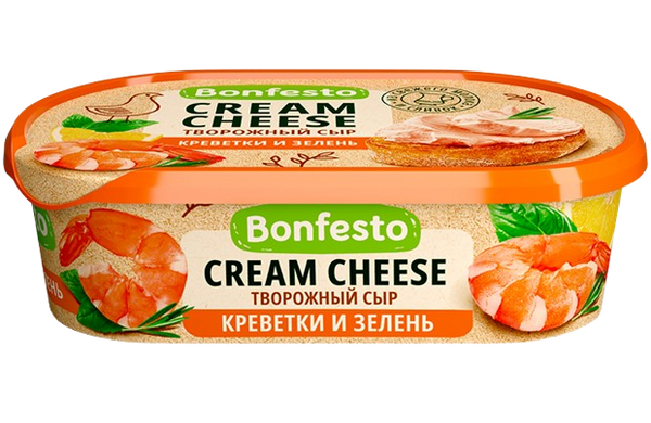 Bonfesto Cream Cheese Shrimps & Greens 65% FAT – HF Food