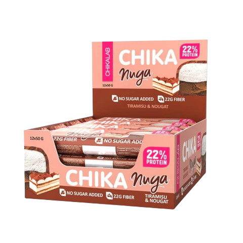 CHIKALAB Glazed Bar Nougat with Tiramisu Flavor box 12 pc