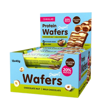 Chikalab Protein Wafers Chocolate nut dessert box 12 pcs