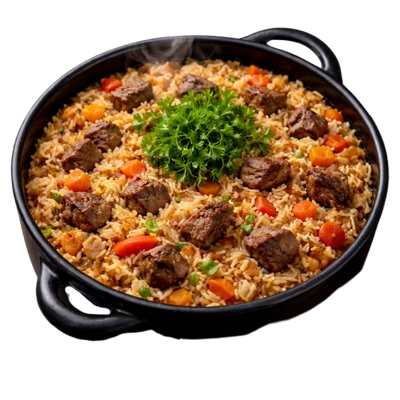 Uzbek Lamb Plov Pot