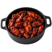 Pot of Chicken Wings in BBQ Sauce ~500 g