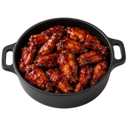 Pot of Chicken Wings in BBQ Sauce ~500 g