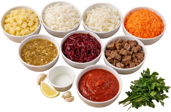 Borsh set box 4portions