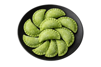 Homemade Vareniki with Mozzarella and Spinach