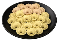 Homemade  Colored Baby Pelmeni with Chicken  (Frozen)