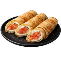 Blini with Cold Smoked Salmon and Cream Cheese