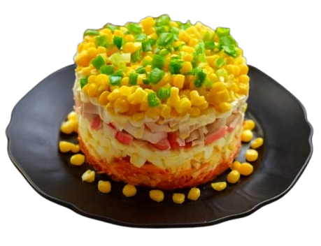 Cake "Crab Salad"