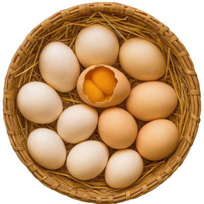 Double Yolk Eggs XXL size 30 pcs