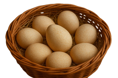 Guinea fowl eggs 6 pcs