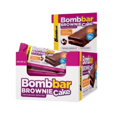 BOMBBAR Brownie Cake Double Chocolate 12 pc