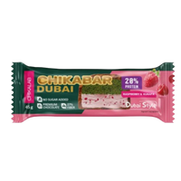 CHIKALAB DUBAI Chocolate-coated Protein bar Raspberry with pistachio and crispy dough