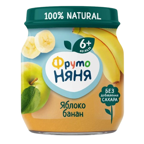 Fruto Nanny Fruit Puree Apple & Banana Jar