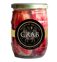 Red King Crab Cooked Merus Meat Jar